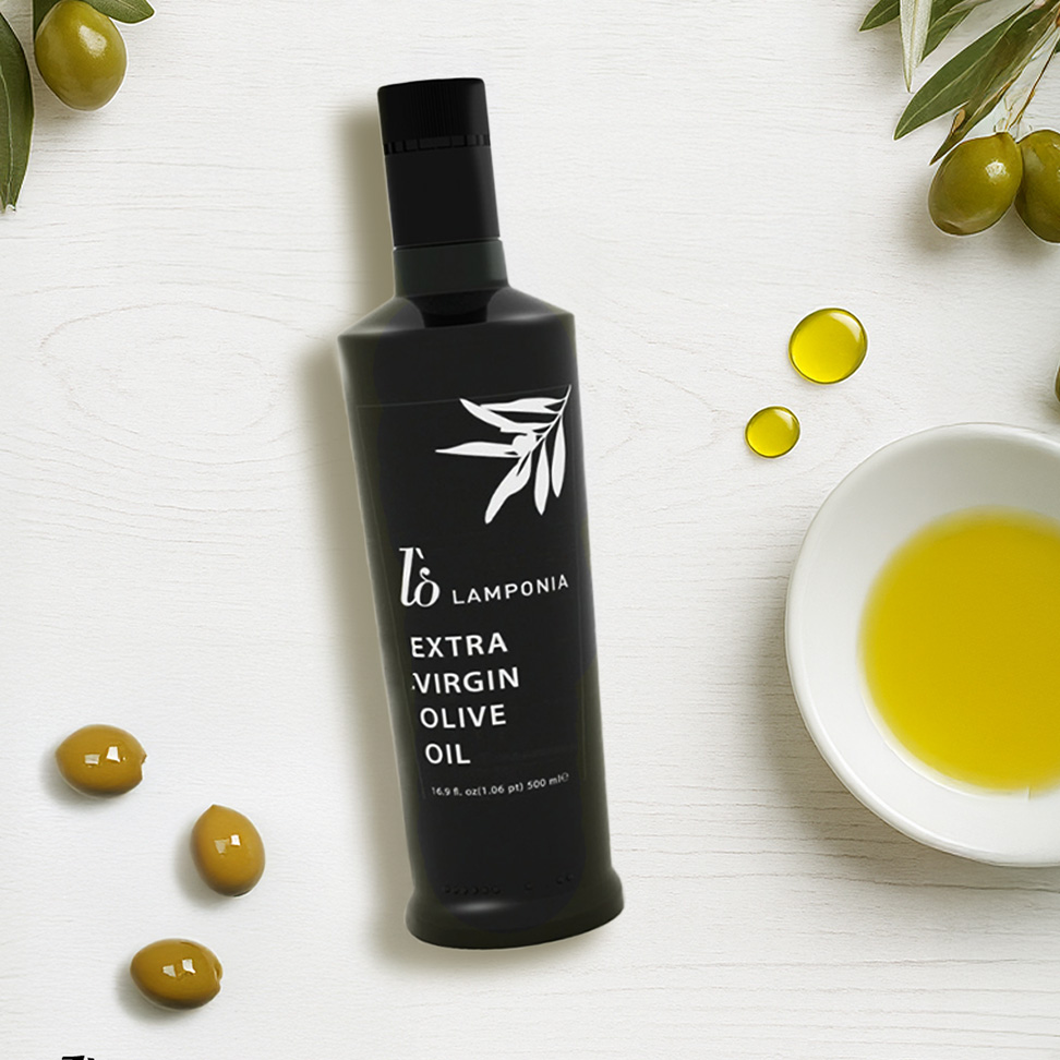 500 ml Extra Virgin Olive Oil 0.4 Asit Cam Şişe Zeytinyağı